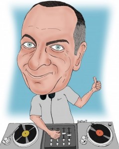 Tony Zeoli caricature by Hiroshi Mizuno