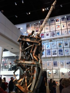 World Trade Center damaged antennae World Trade Center damaged antennae at Newseum in Washington D.C.