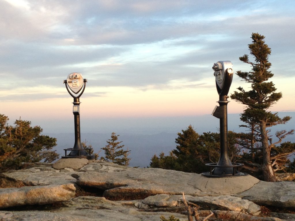 Lookout machines on top of Grandfather Mountain