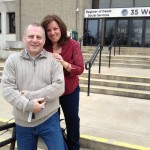 Pic of Tony & Missy outside registry of deeds